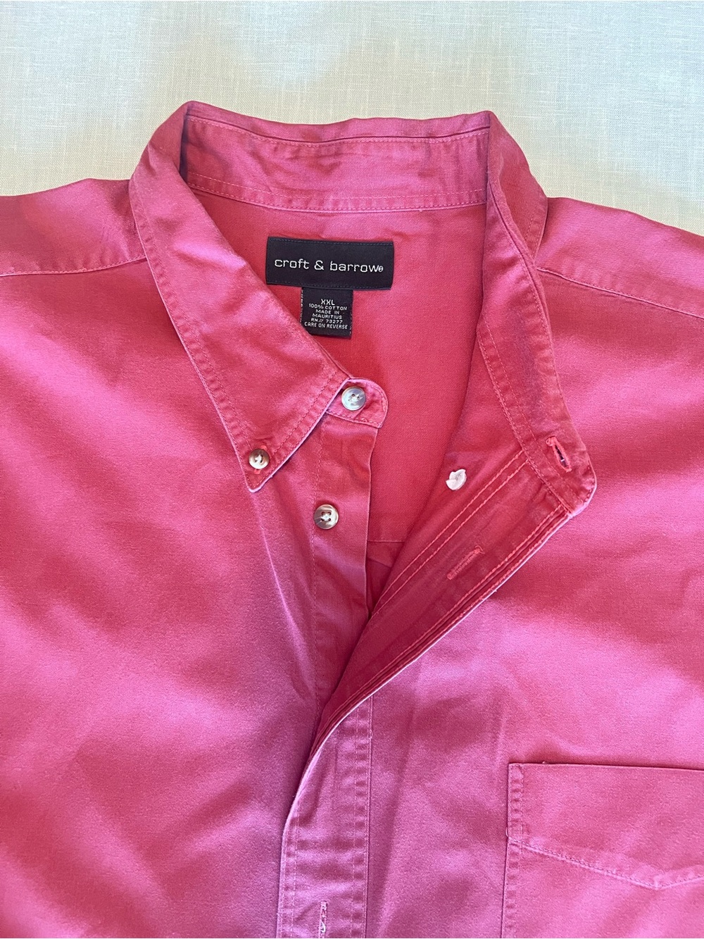 Croft&Barrow Red Button-Down - Picture 5 of 9